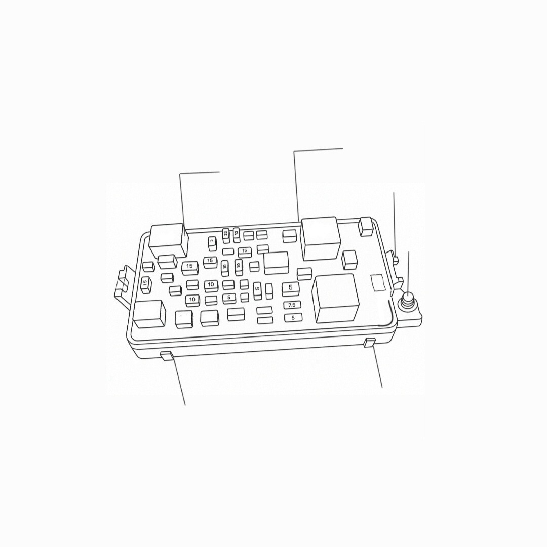 OEM 97-05 Buick Park Avenue, Cabin Fusebox Body Relay Fuse Box Junction Block