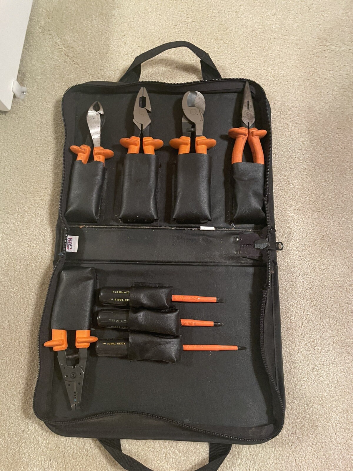 Klein High Voltage 1000V Tool Kit Good Condition Used Very Little.