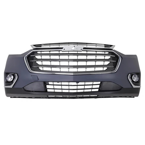 Front Bumper Cover Grille Assembly Kit Set For Chevy Traverse 2018-2021