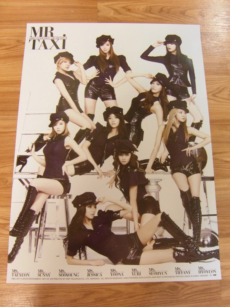 SNSD GIRLS' GENERATION  MR.TAXI 3RD ALBUM [ORIGINAL POSTER] *NEW*