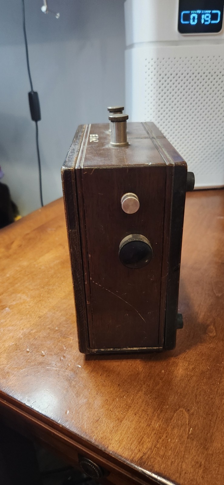 Vintage Weston Electrical 120V A.C. Voltmeter Wood Box Instrument Model 155