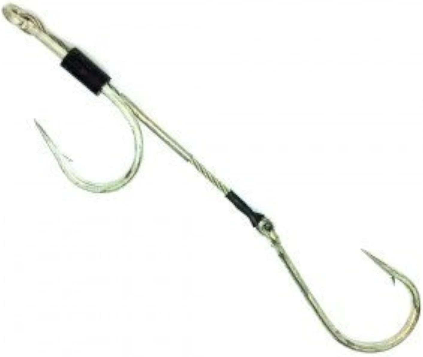 Lobo Lures 8/0 Big Game Double Hook Trolling Lure Rig 180 Large, Silver