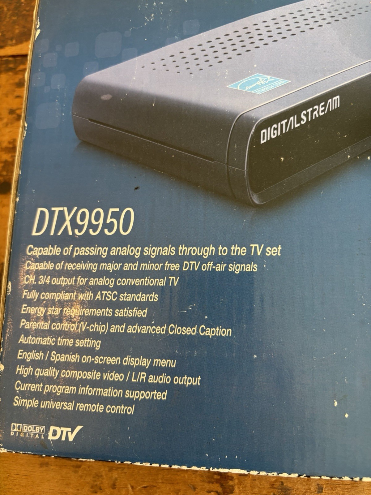 DTX9950 Digital Stream Analog Pass-Through DTV Converter Box