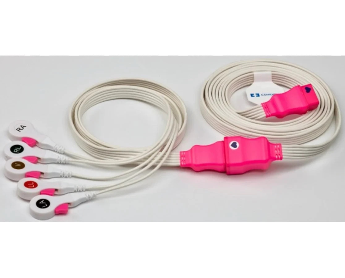 50x Covidien Kendall DL Disposable Cable w/ Lead Wire 5 Lead Dual Connect 33135T
