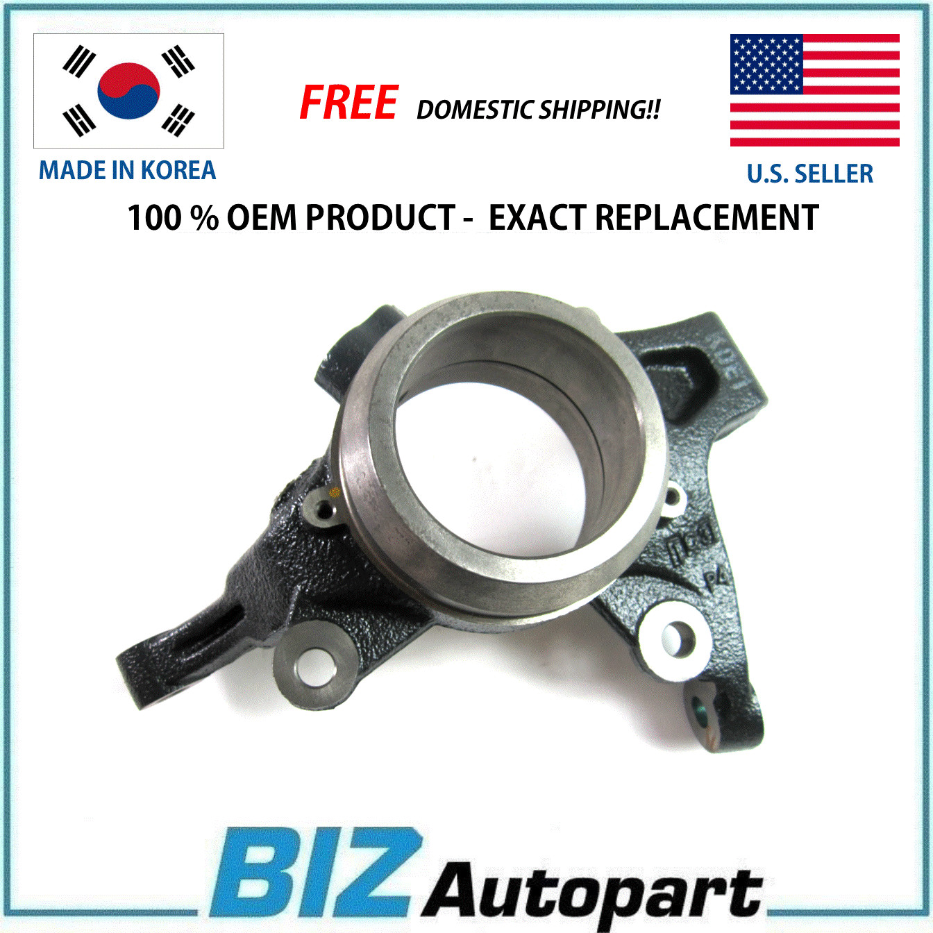 GENUINE FRONT RIGHT STEERING KNUCKLE FITS 2013-2017 HYUNDAI KIA 51716-3S110