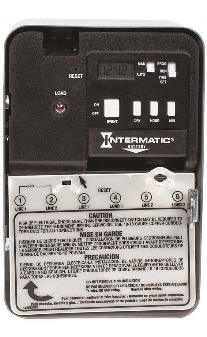 EH Series 30 Amp 120-Volt SPST 7-Day Indoor Electronic Water Heater Time Switch
