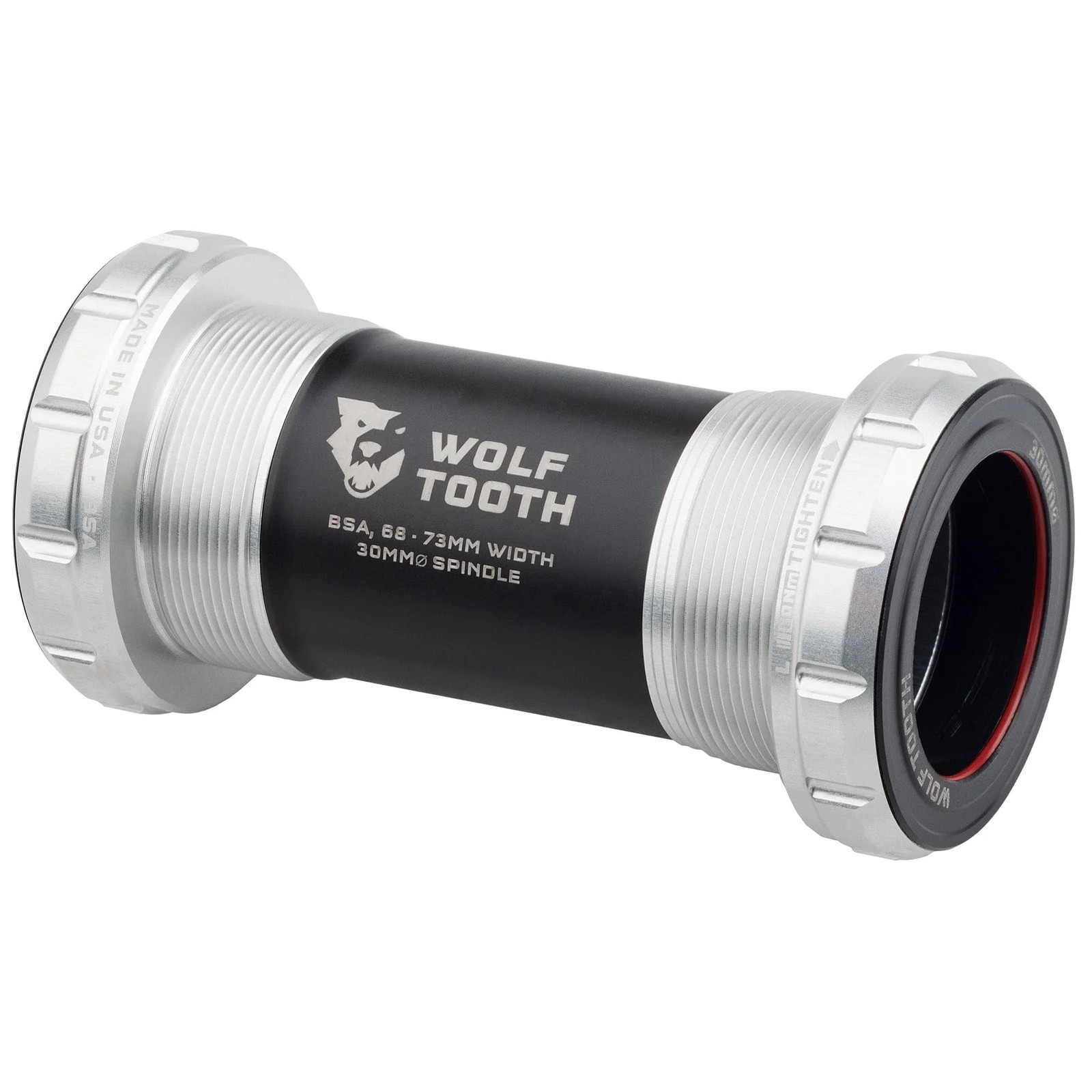 Wolf Tooth 29mm BSA Bottom Bracket - Durable Aluminum, Chrome Steel Bearings,