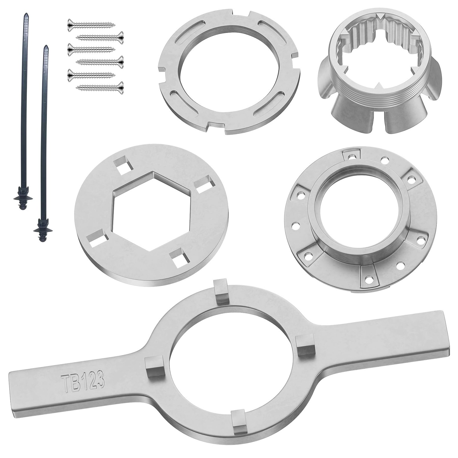 W10324651 Hub Replacement with TB123A Washer Spanner Wrench - for Whirlpool K...