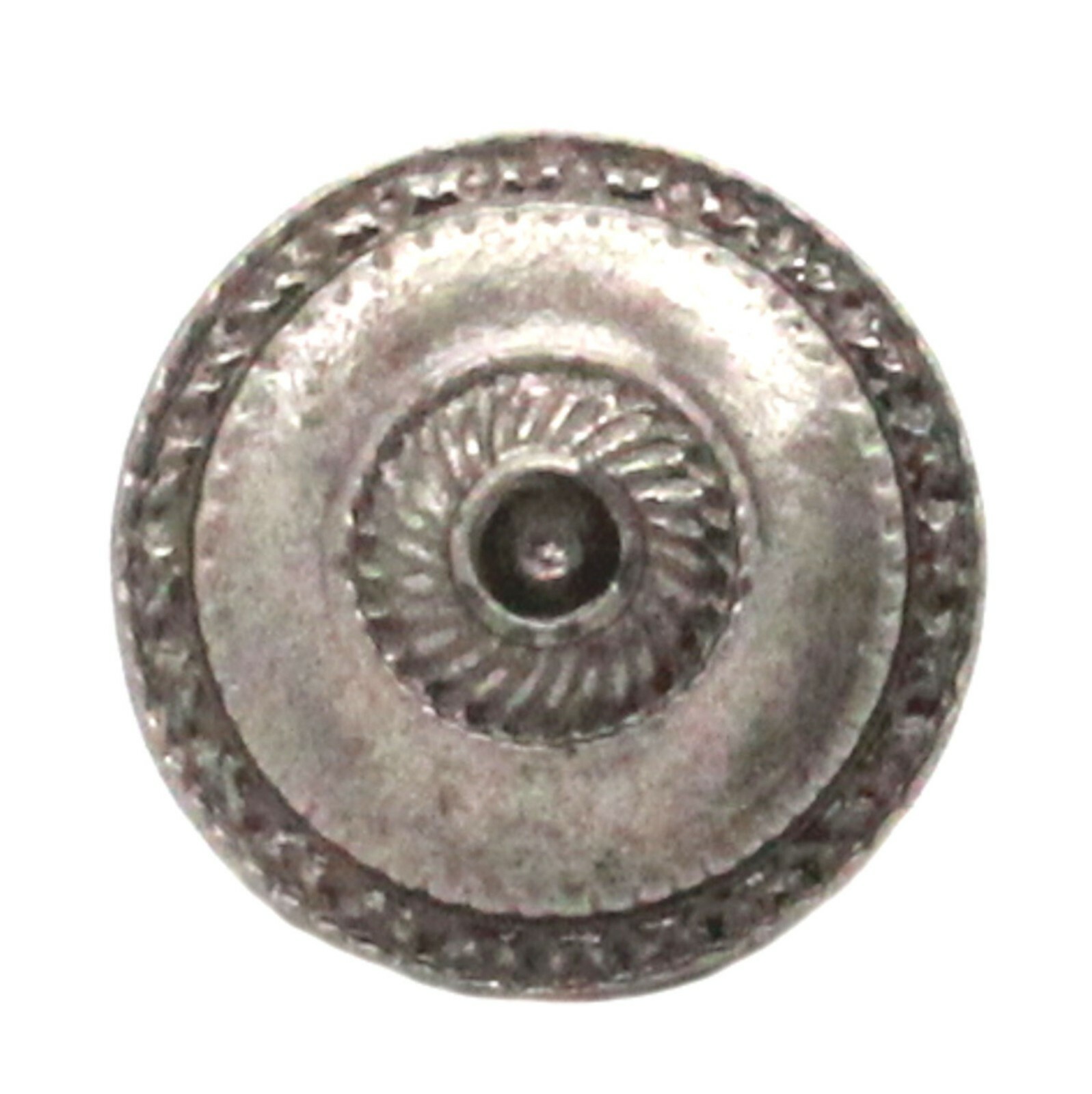 Santa Fe Round Rope Dot Concho Antique Nickel 1" 20702-21