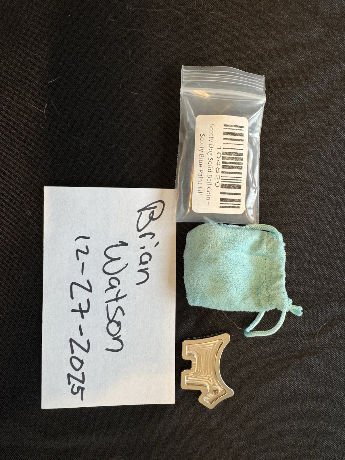 Scotty Cameron Scotty Dog Solid Ball Coin (scotty blue paint fill)