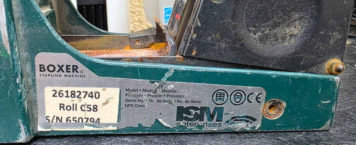 ISM PNEUMATIC BOX STAPLER C58