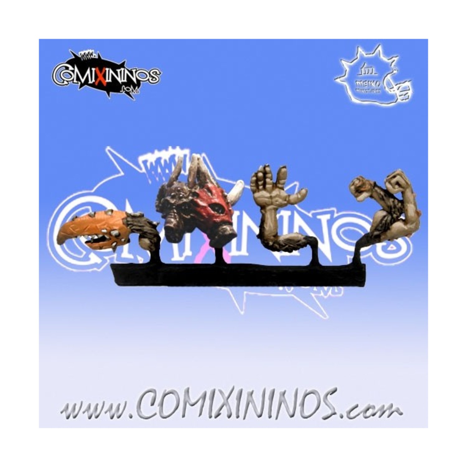 Comixininos Fantasy Football 28mm Beastman Mutations New