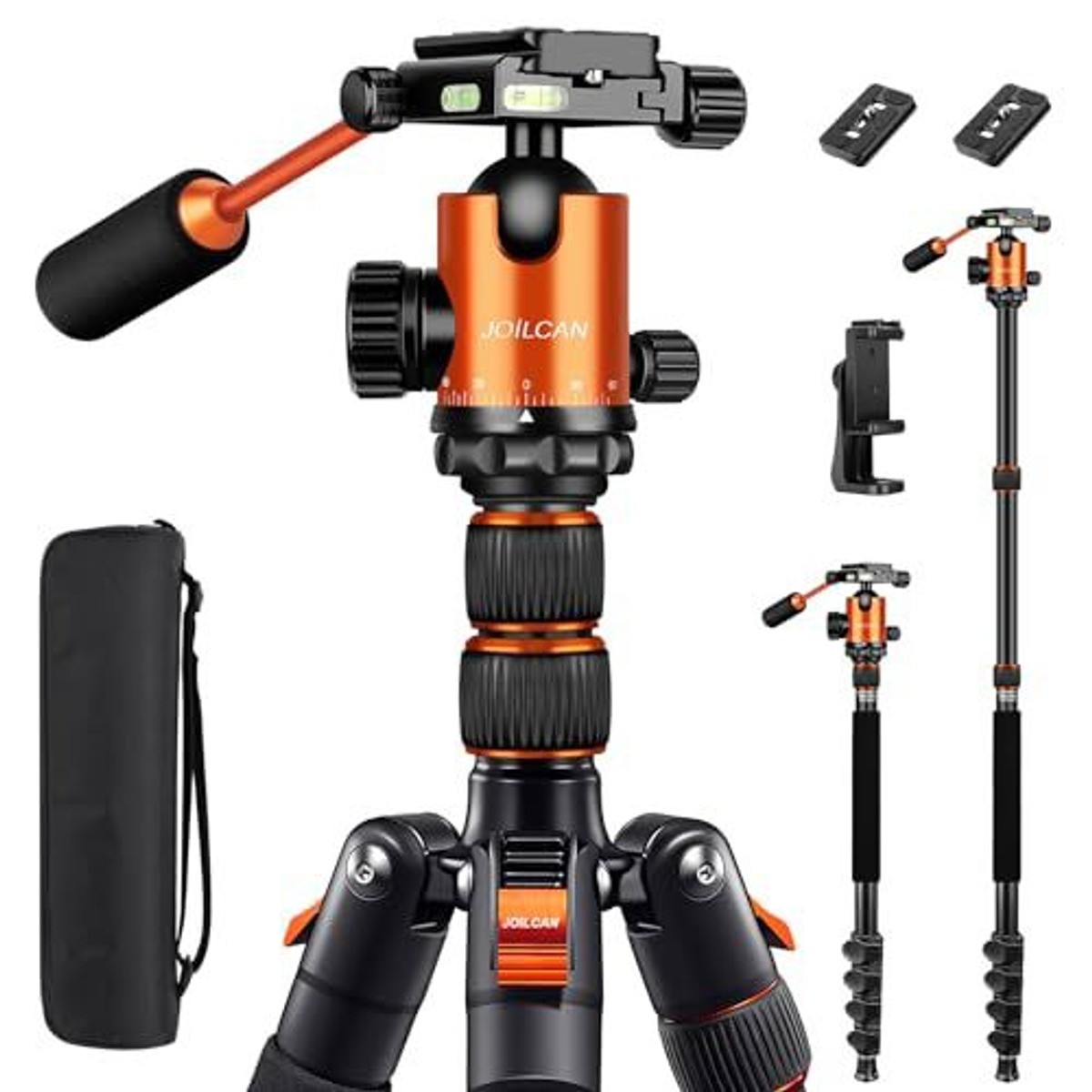 83" Aluminum Tripod Monopod Ball Head 35Lb Payload DSLR Telescope Spotting Scope