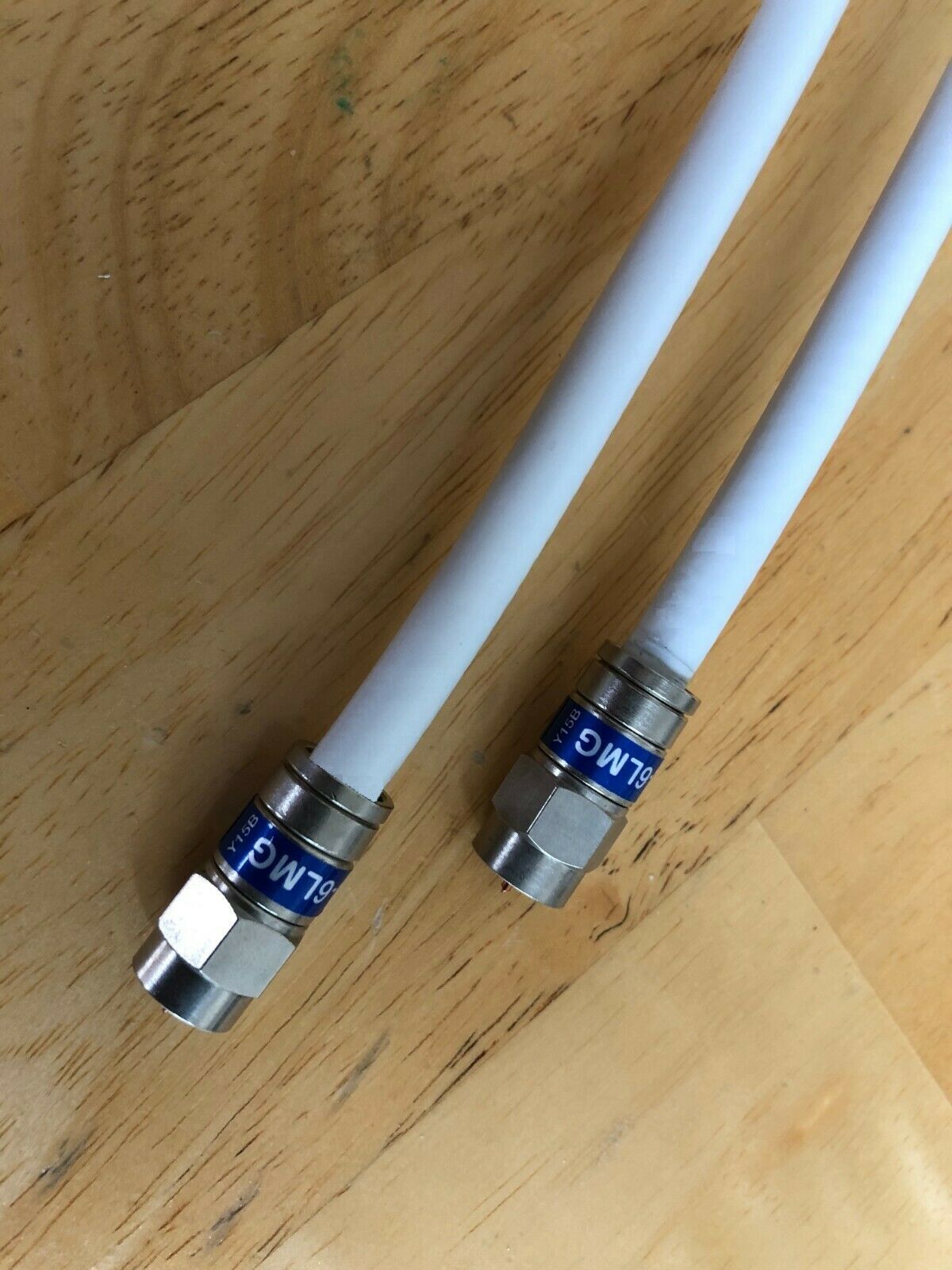1Ft 2Ft 3 Ft 4 Ft 5 Ft 6Ft RG6 RG-6 Coaxial Coax Cable SAT CATV HDTV BLACK/WHITE