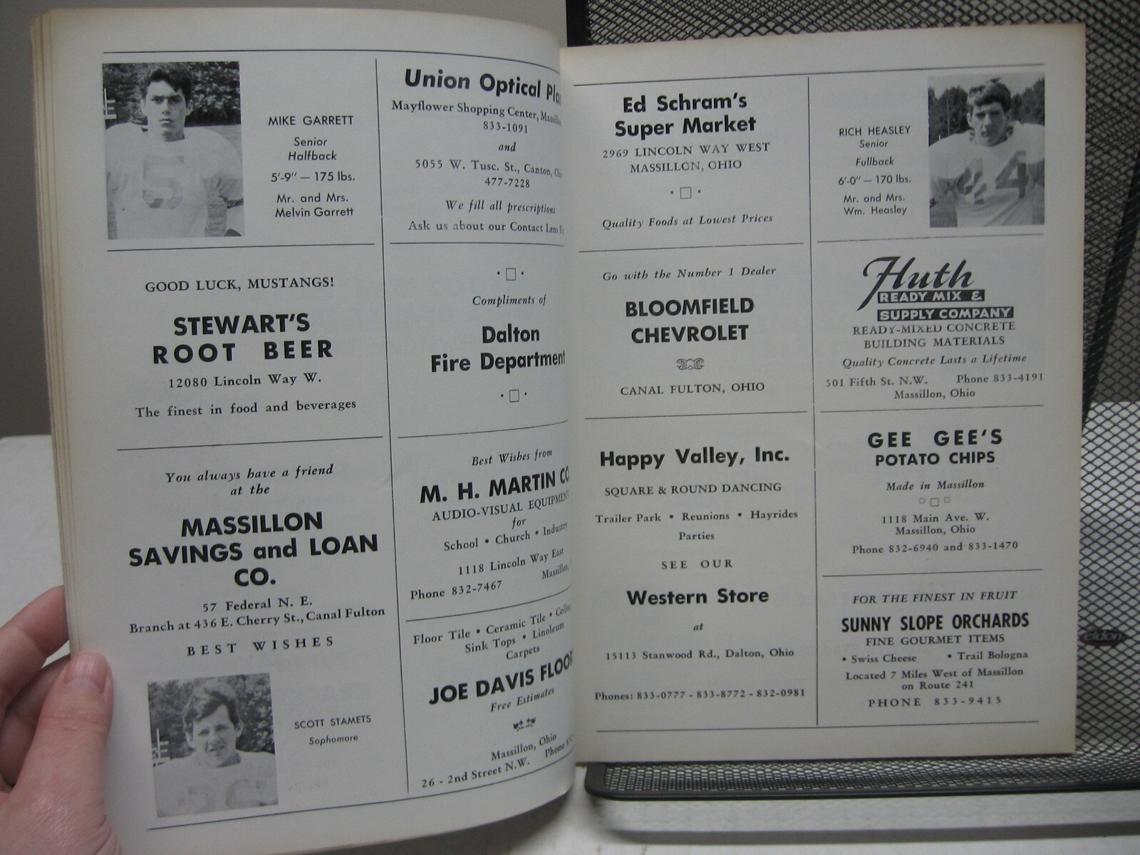 1970 Football Program Tuslaw Mustangs vs Northwest