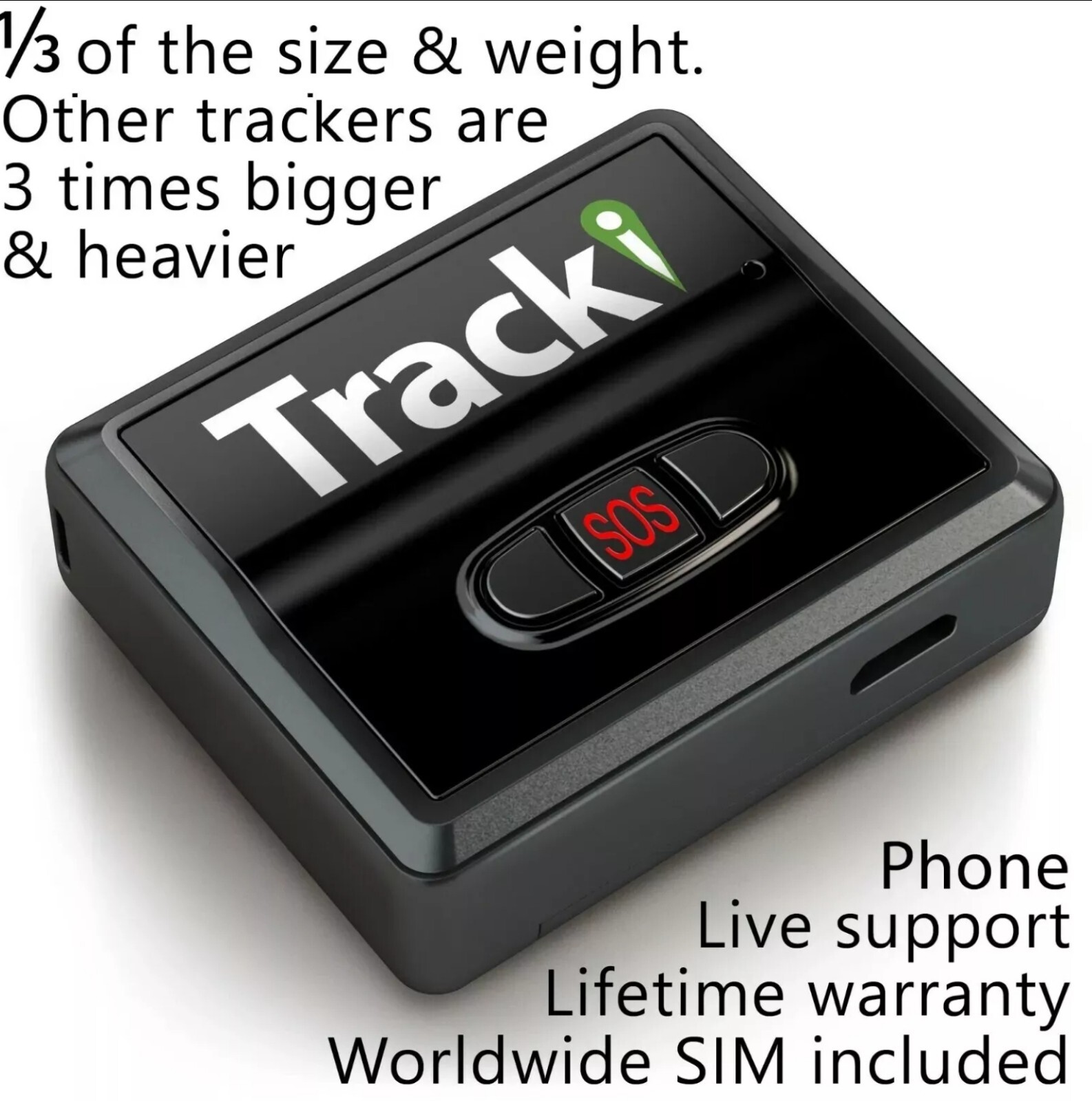 Tracki 4G GPS Tracker Mini Real time Hidden Dog Car Vehicle kids