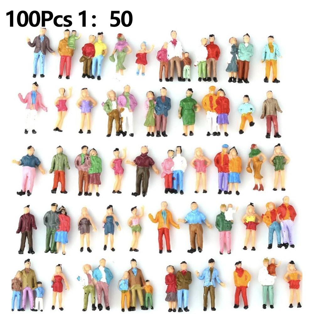Painted Figures Model Sand Table Beautiful Decoration Multicolor Passenger