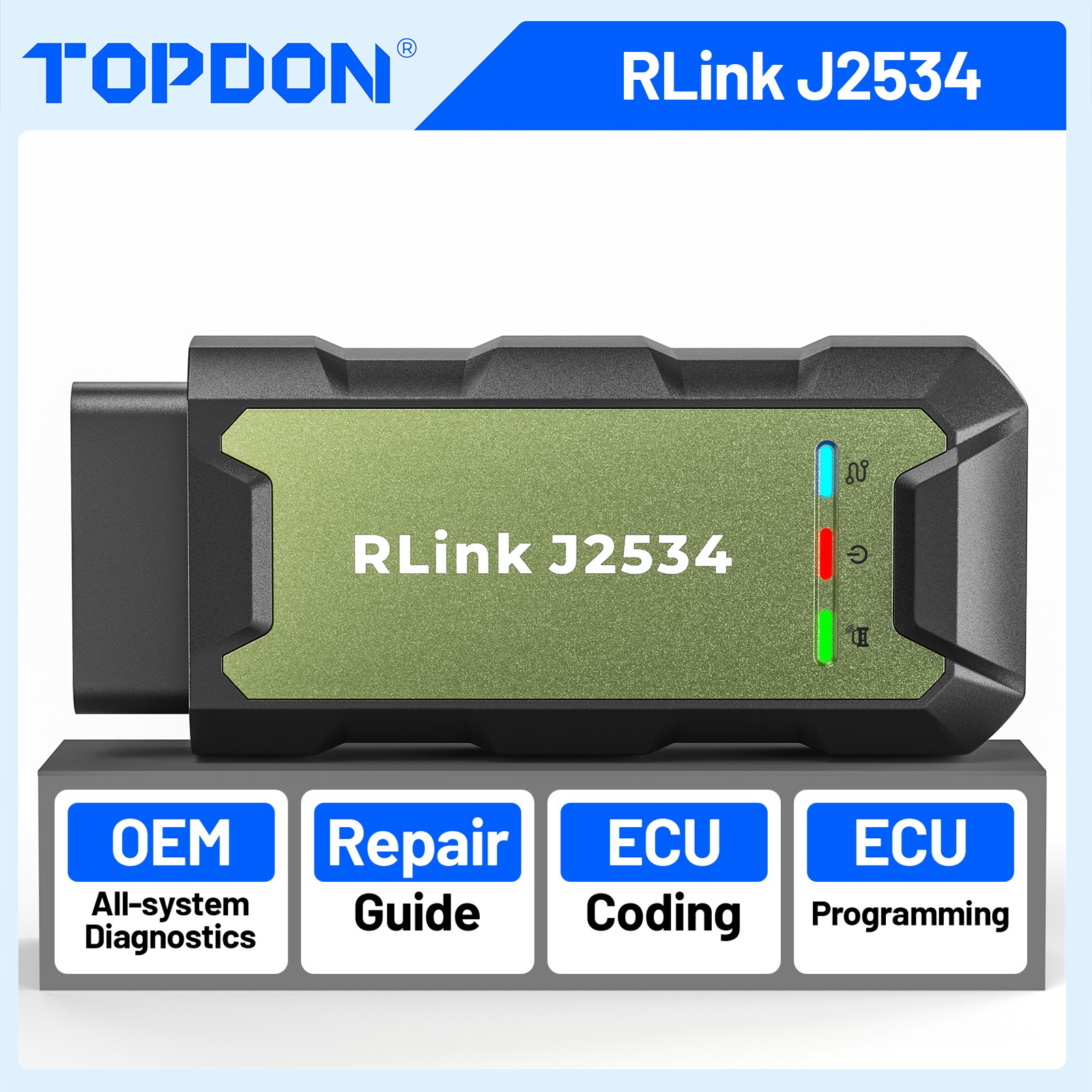 🔥NEW TOPDON RLink J2534 Pass-Thru Programmer 100% Original