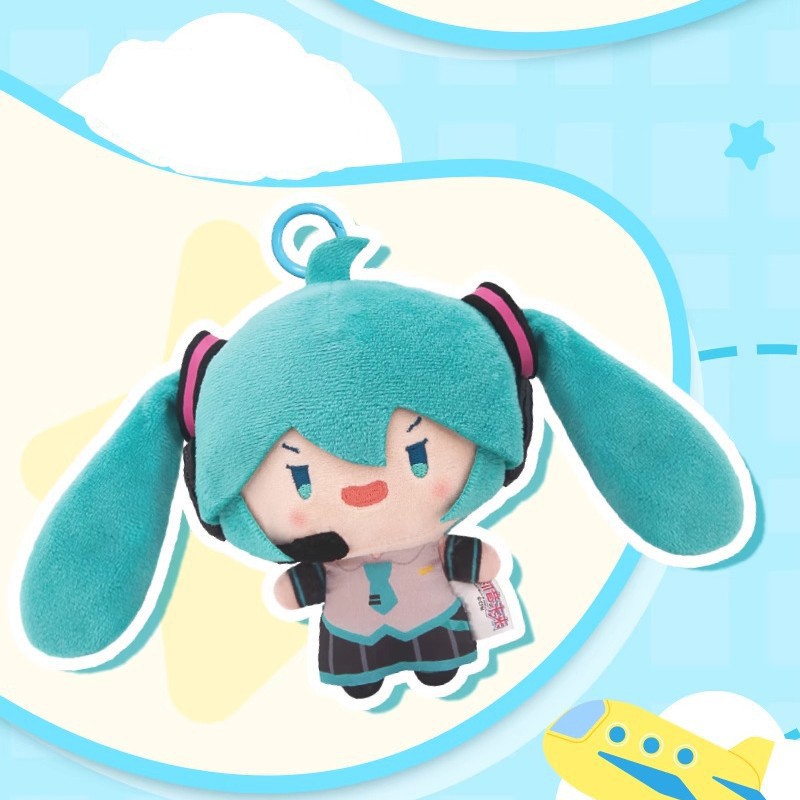 Original Hatsune Miku Double Ponytail Rotation Plush Doll Doll Bag Pendants