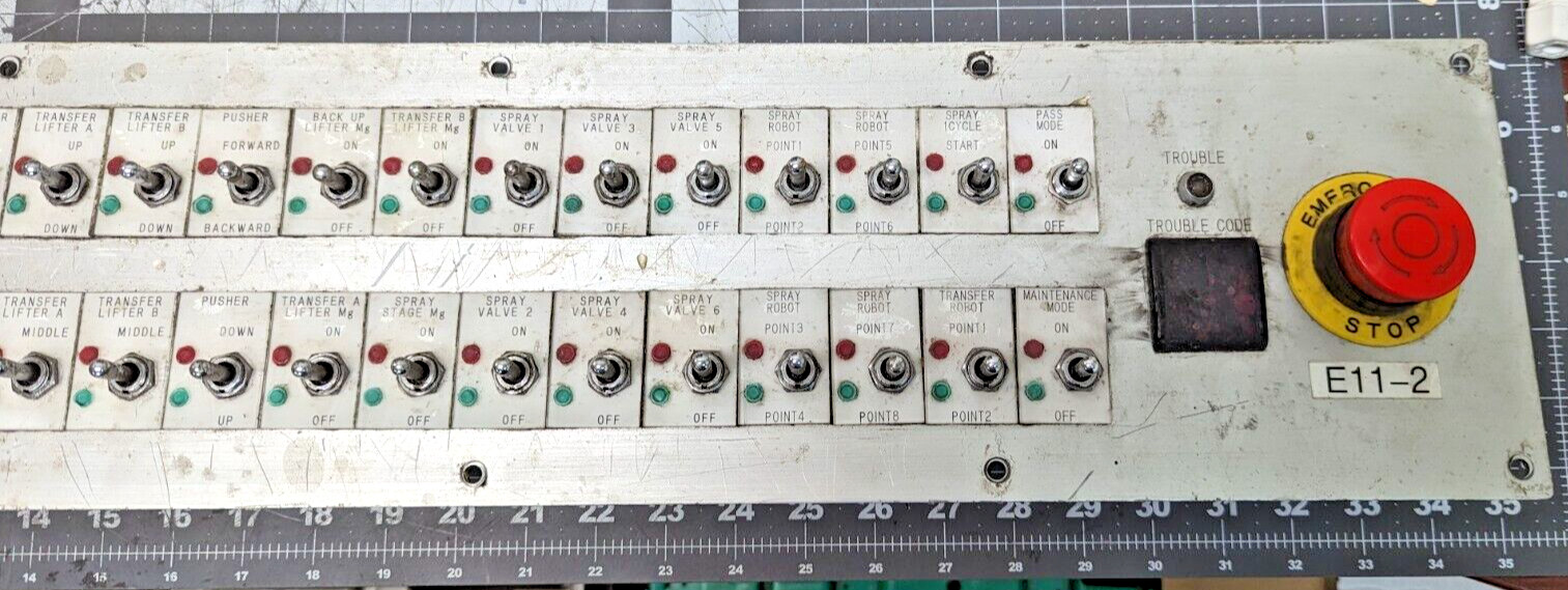 Steampunk Electrical Switch Panel With 40 On-Off-On S338 Toggle Switches [B7S2]