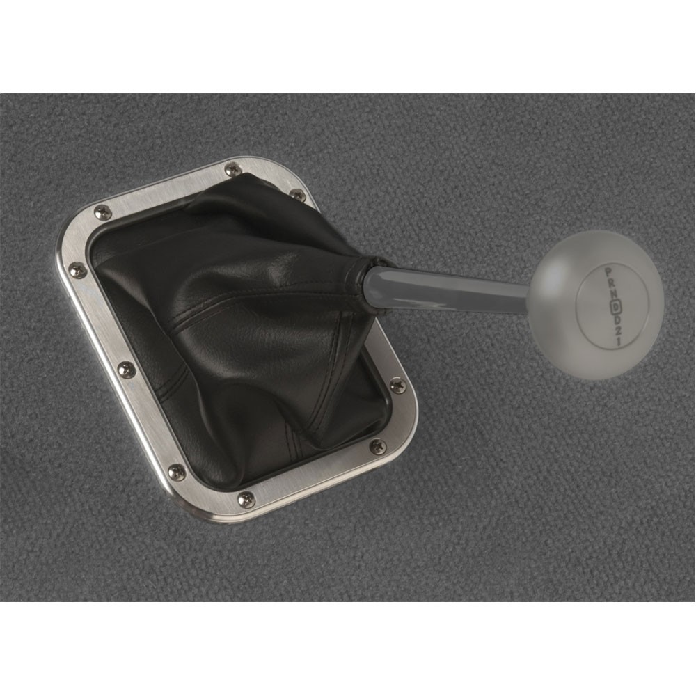 Lokar Manual Transmission Shift Boot 70-BFMB; Boot and Ring Set Rectangle Black