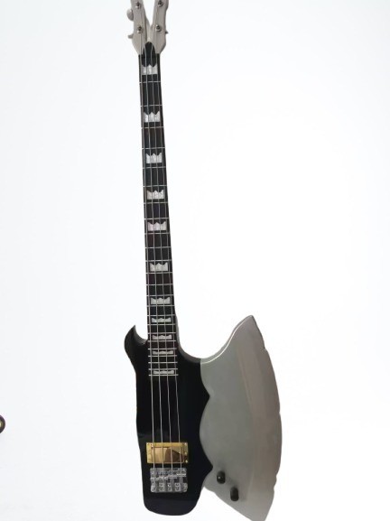 Cstm Gene Simmons New Style Axe Bass Guitar 4 String No Signature KISS Firehawk