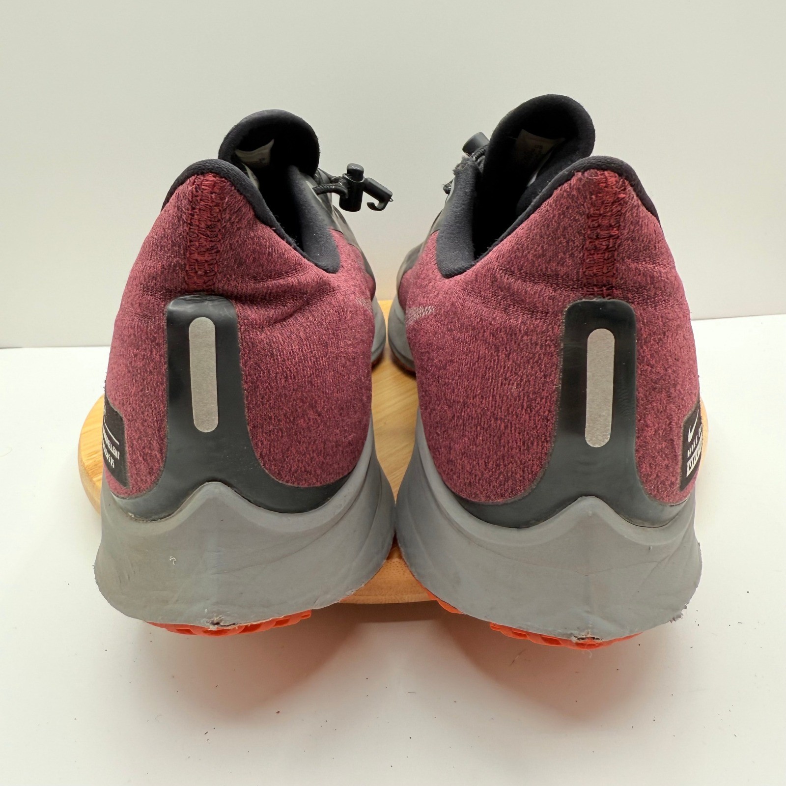 Nike Air Zoom Pegasus 35 Shield Water Repellent Running Shoes Burgundy Mens 9.5