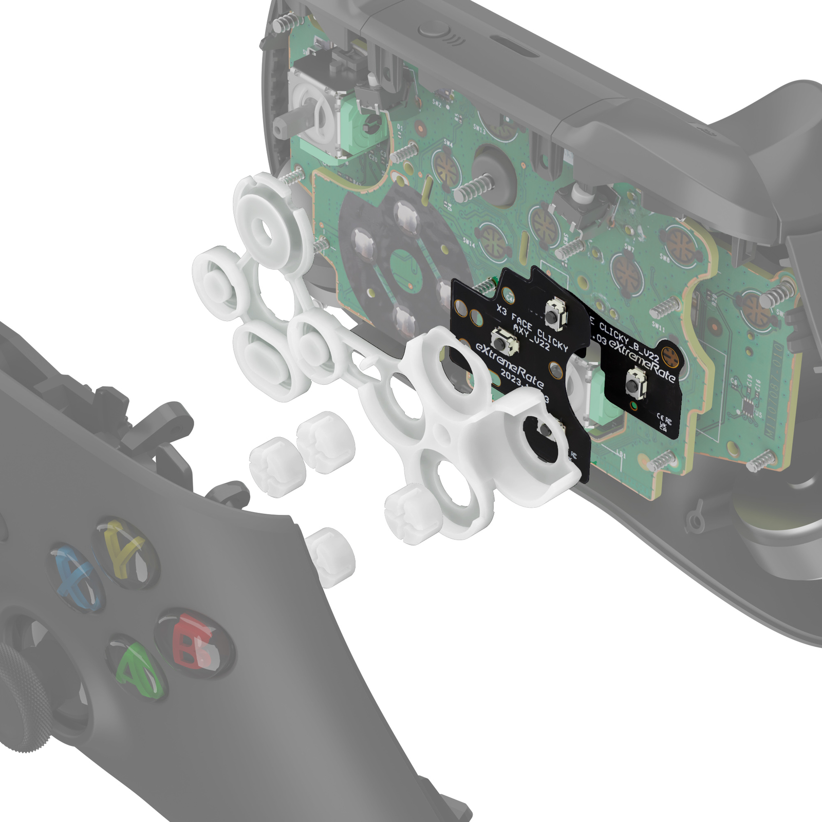 Action Buttons Custom ABXY Keys Mouse Clicky Kit V2 for Xbox Core Controller