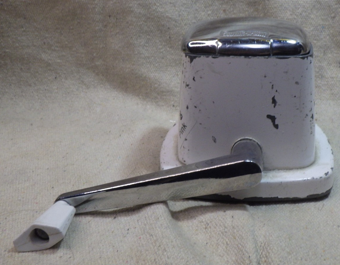 Mid-century Vintage Swing Away Ice Crusher Retro White top only loose lid PARTS