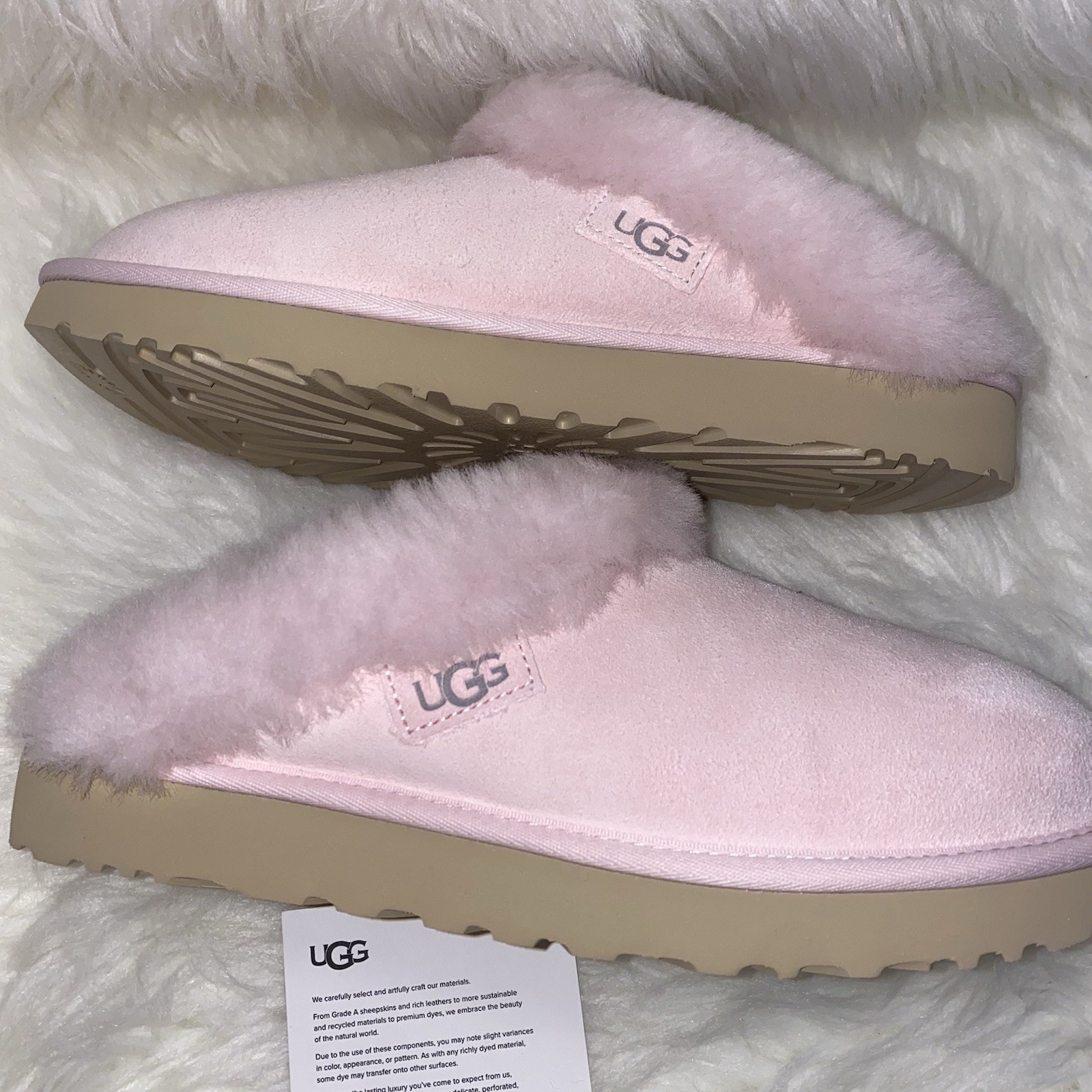 UGG Slippers Cluggette size 10   New in original box   Rosetta color