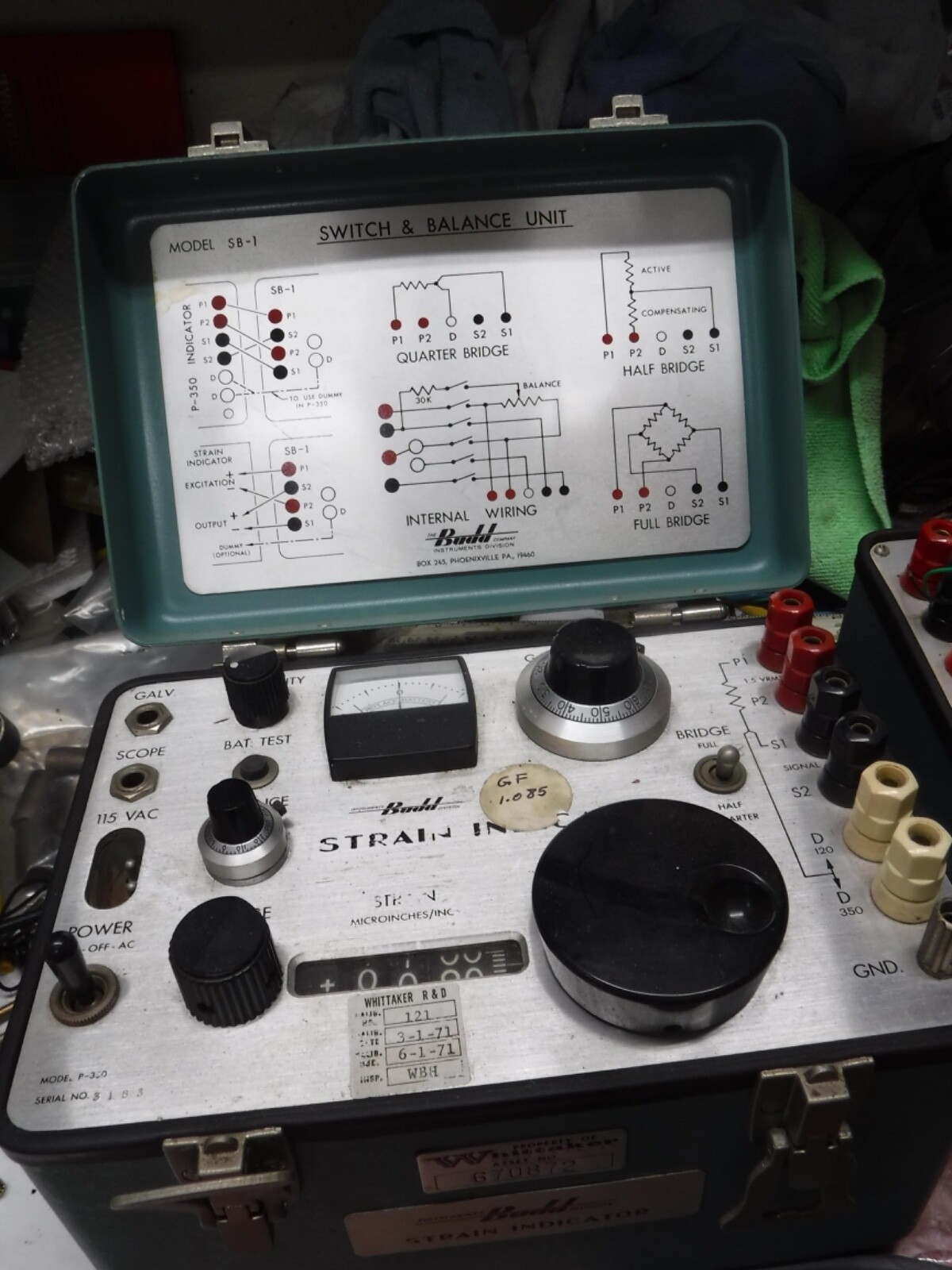 BUDD  STRAIN INDICATOR AND   SWITCH & BALANCE UNIT   UNTESTED   CONDITION