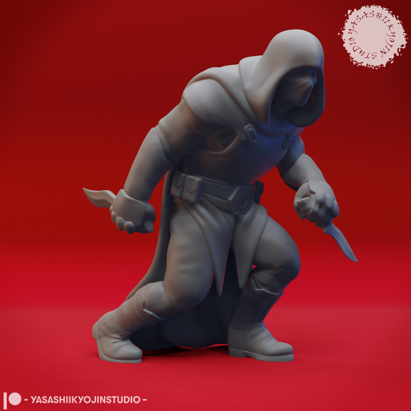 Bandit Knife - Yasashii - Monster Dungeons and Dragons 32mm Fantasy D&D Roleplay