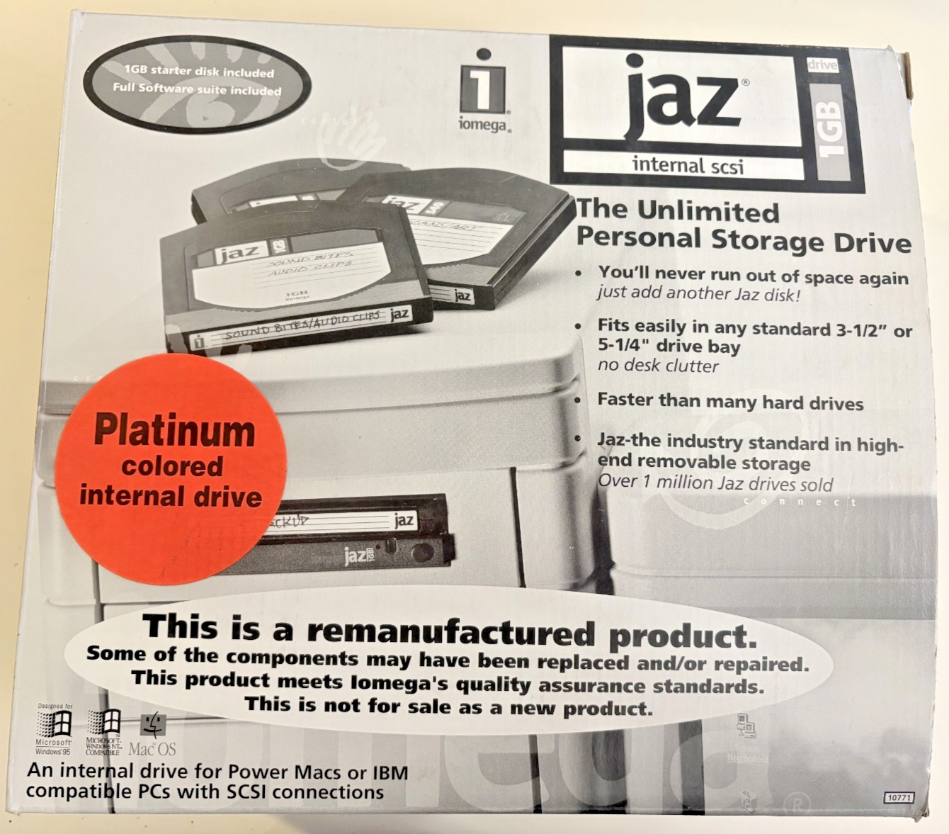 JAZ Iomega Internal SCSI  Personal Storage Drive