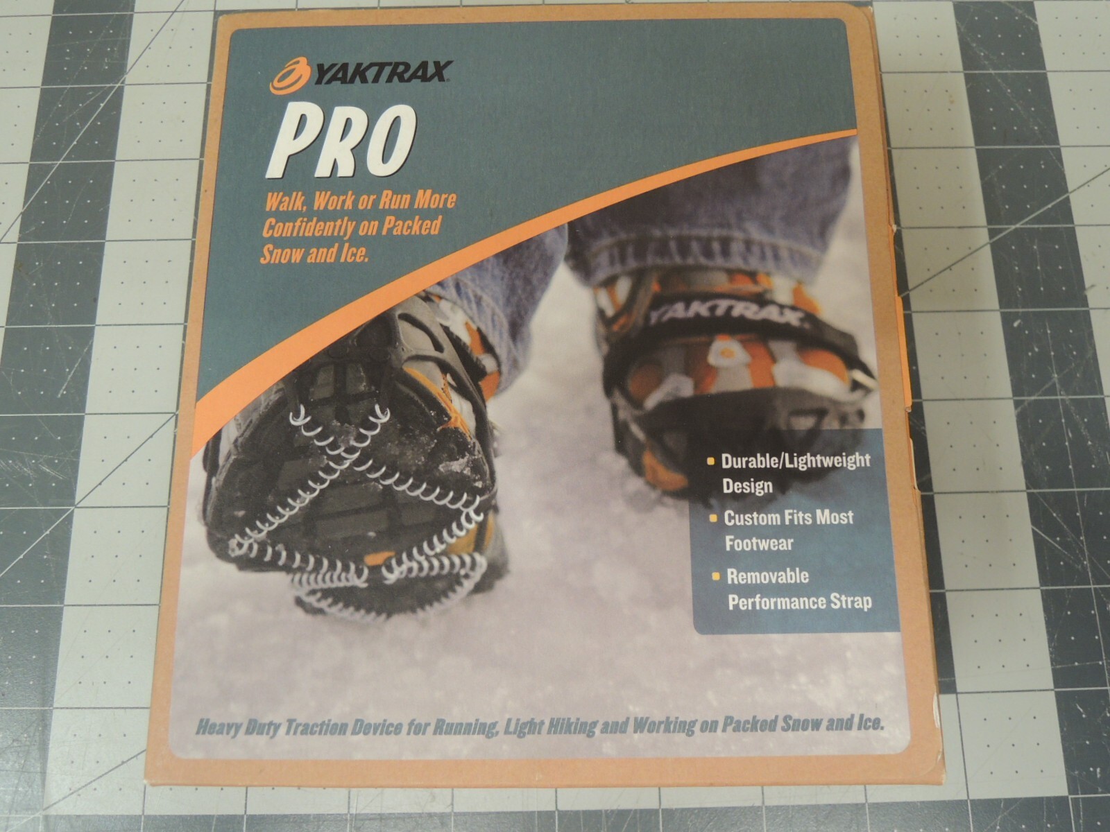 Yaktrax Pro Grips Traction: Built for Running, Light Hiking, Snow - Medium - New
