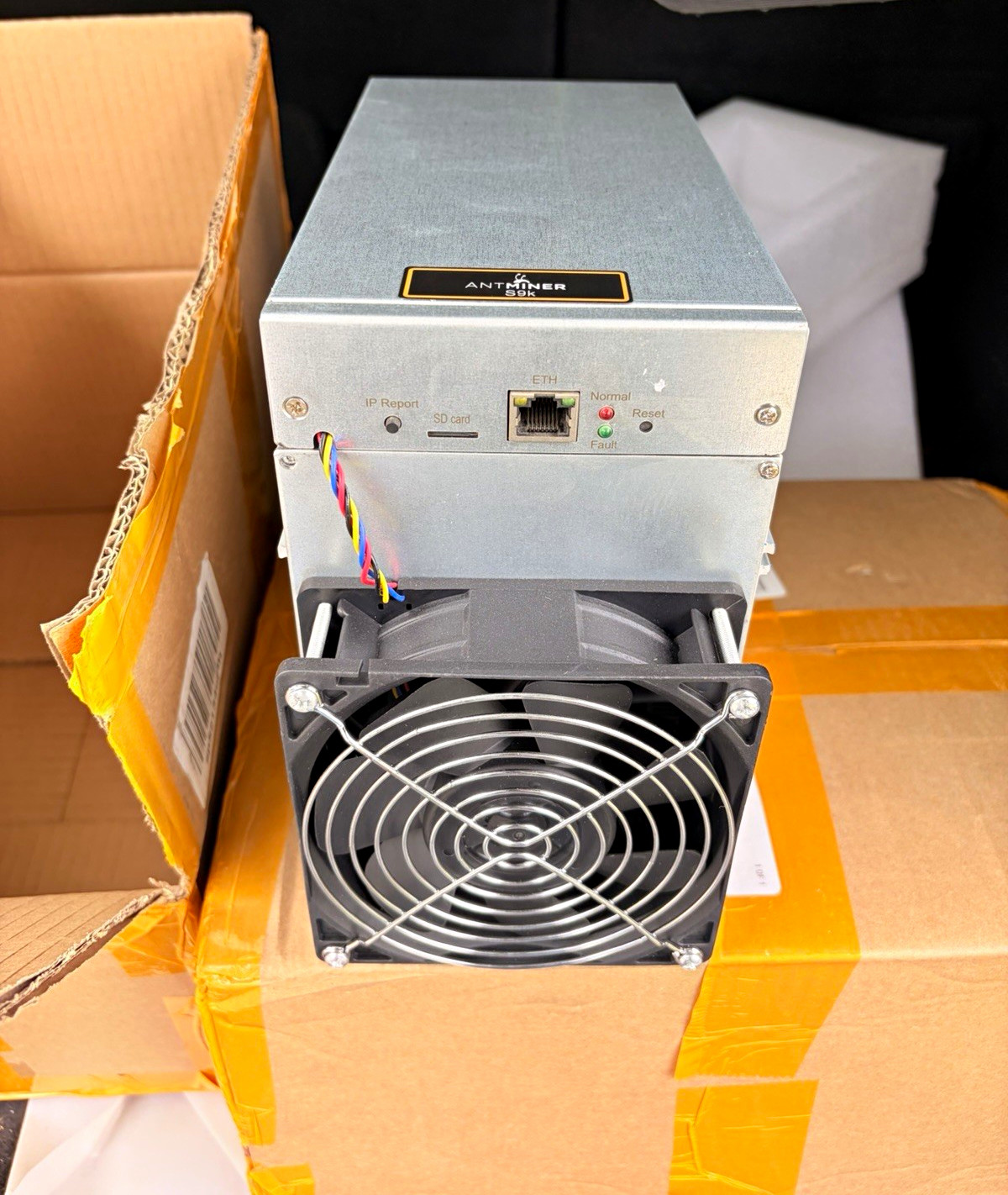 Antminer S9k ASIC Bitcoin Miner SHA-256 14,000 GH/s 1500W (120-K) Comes With PSU