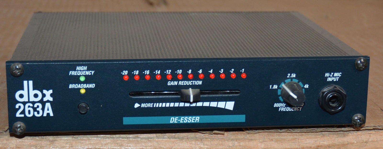 DBX 263A De-Esser Deesser De-S Studio Dynamic Audio Signal Processor 263