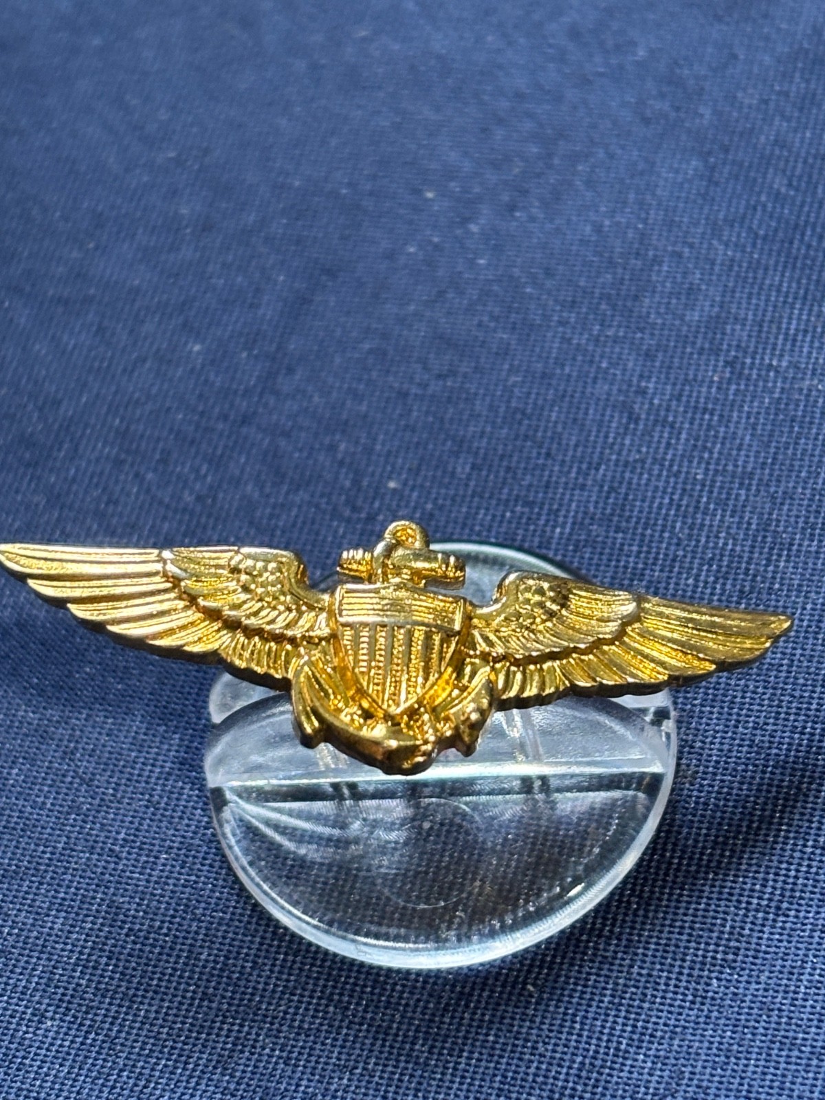 US Navy Aviator wing 1 1/2 inches wide