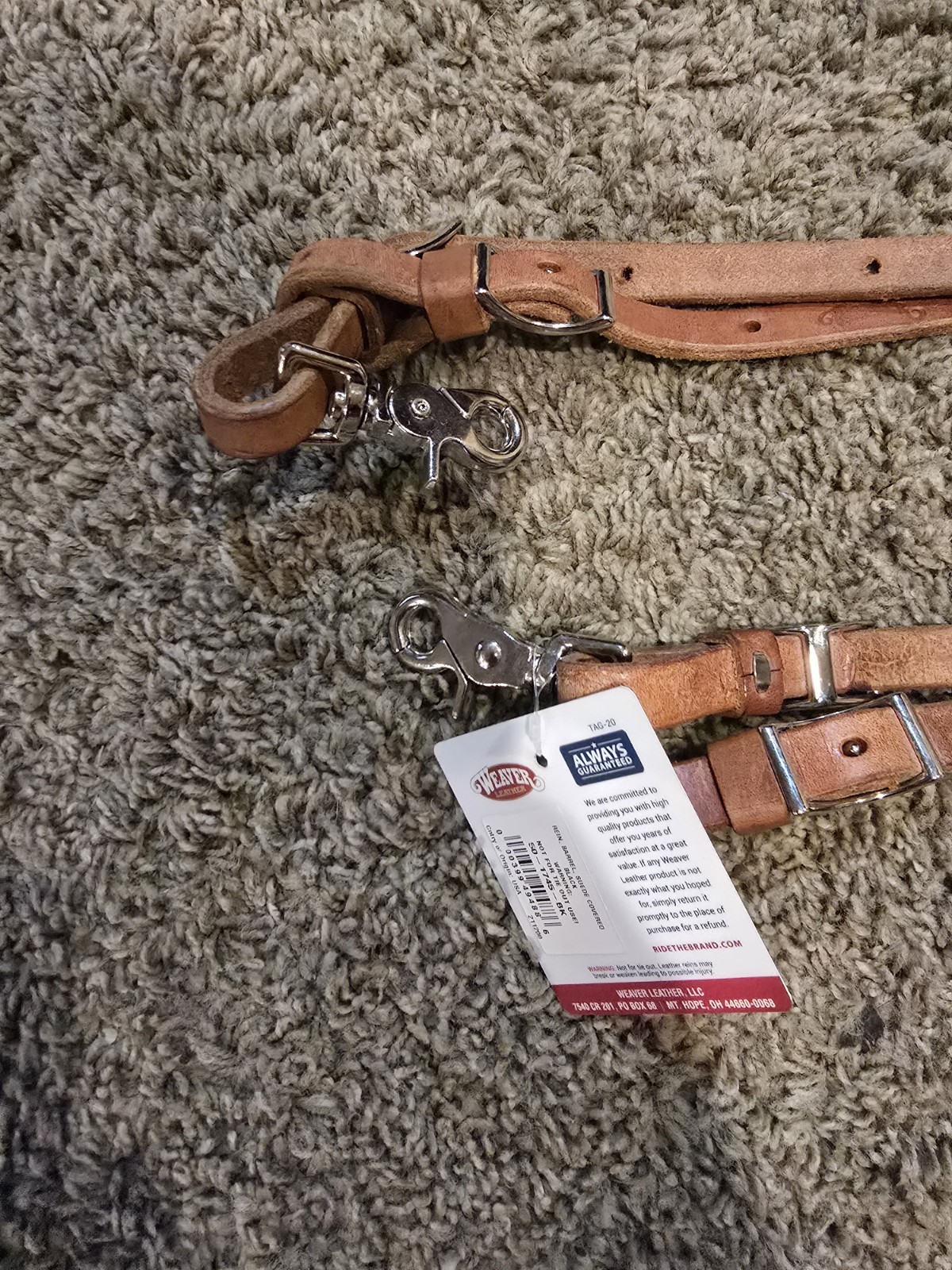 BNWT Weaver Heavy Harness Barrel Rein