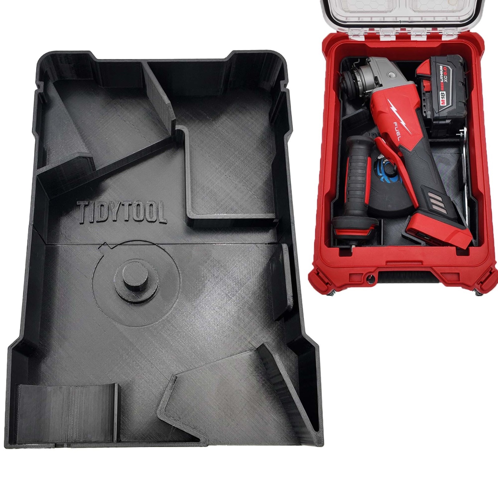 M18 Grinder Organizer for Milwaukee Compact Packout