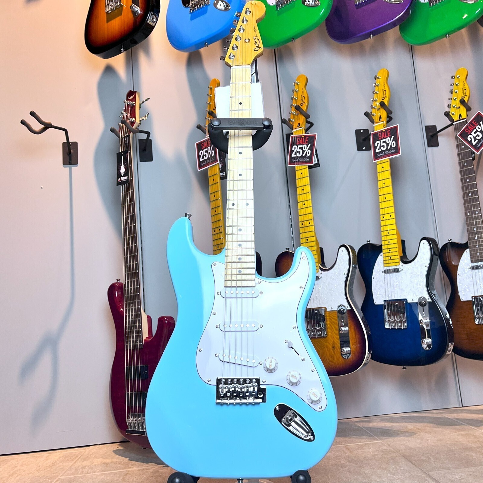 Gephardt Ground Series Electric Guitar Blue