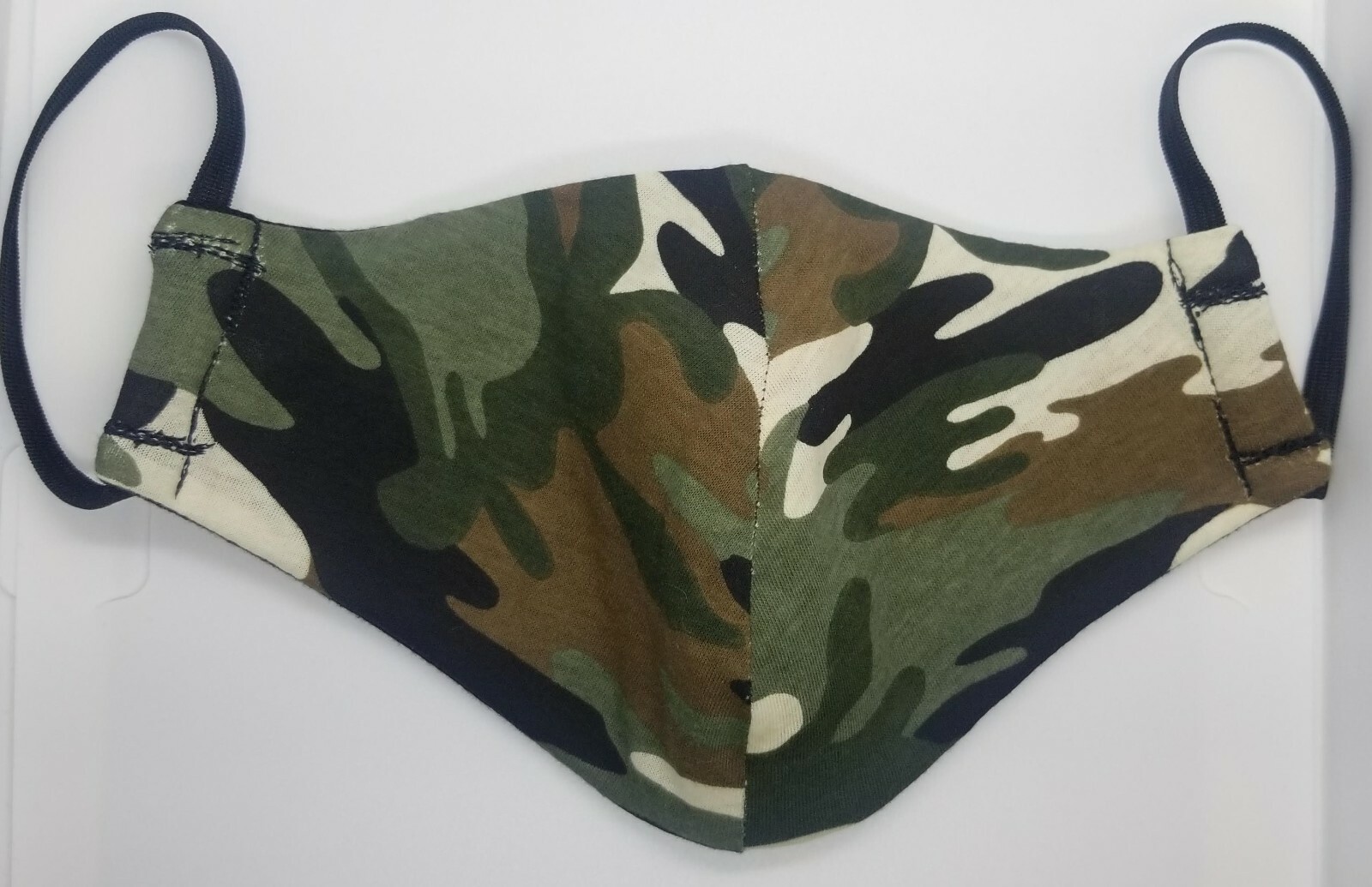 2 Pack Green camoflauge handmade face masks