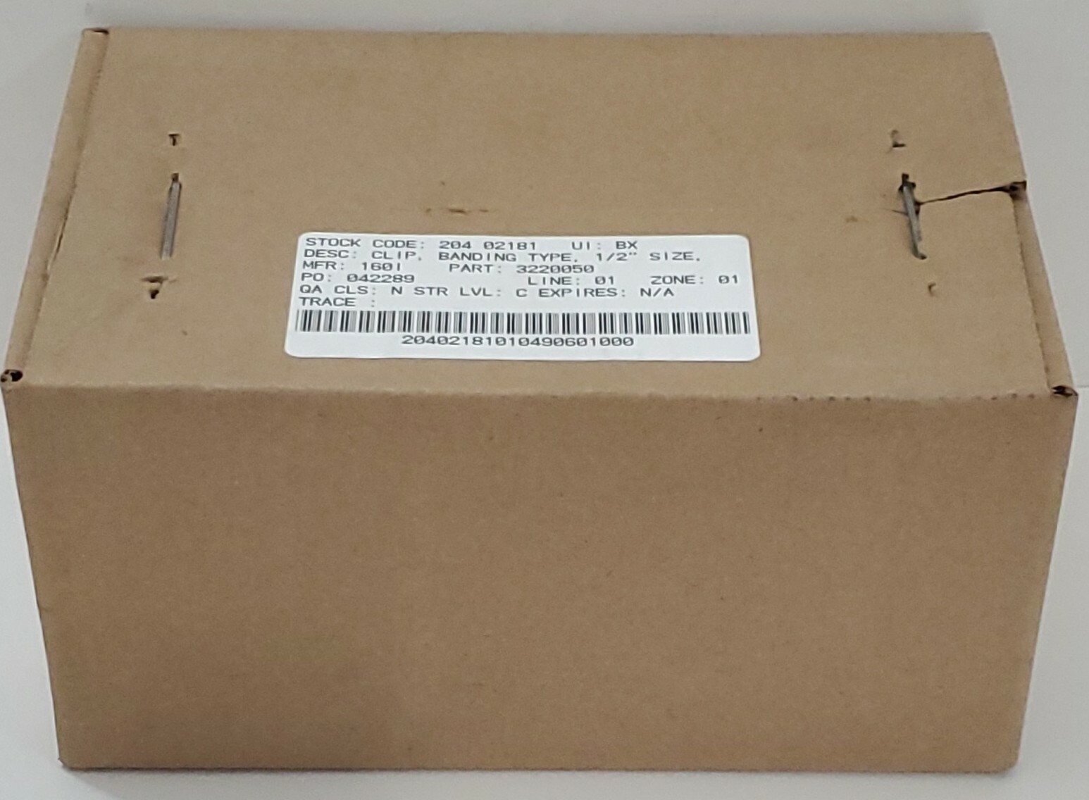 *NEW* BOX OF 1000(?) Gerrard Strapbinder 1/2" Aluminum Wing Seals WA12AL