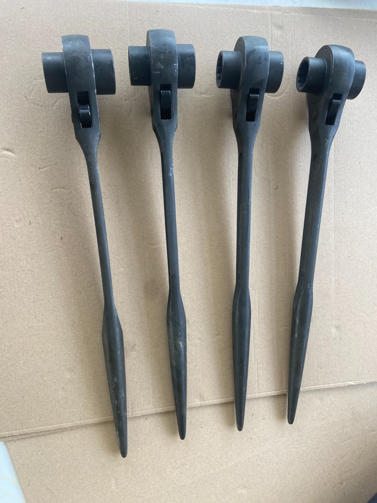 Laser 0177 Ratchet Socket Podger Spud Spanner 24 x 30 mm Scaffold Steel Erecting