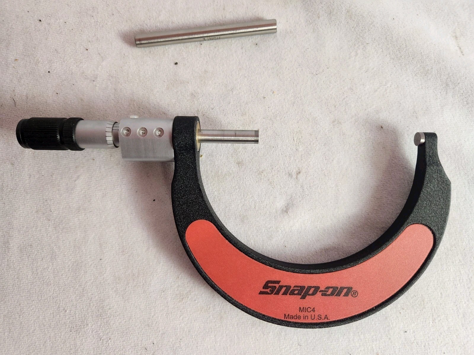 Snap On Outside Micrometer 3-4" .0001" Resolution Rolling Digit Quick Mic 4