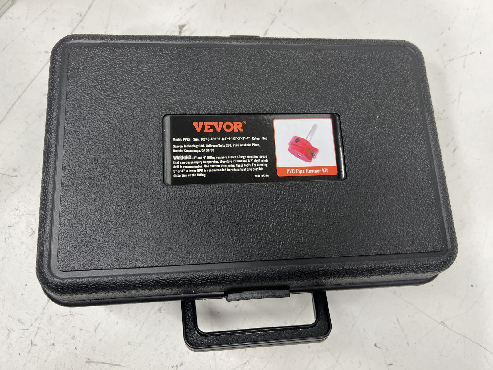 Vevor PVC Pipe Reamer Kit PVC Fitting 1/2in. To 4in. Reamer for Water Lines 8Pk