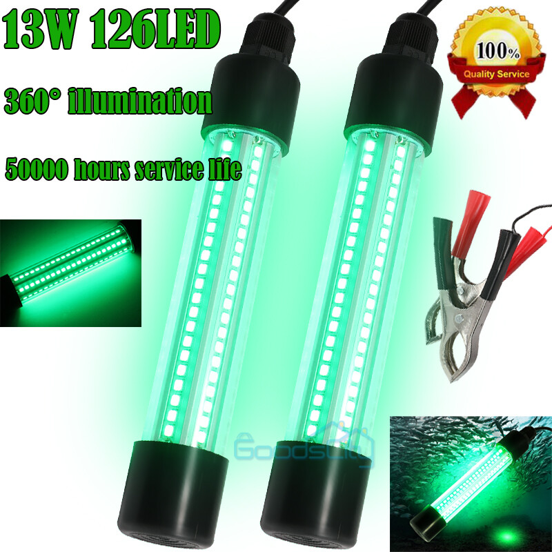 12V MAXX LED GREEN UNDERWATER SUBMERSIBLE NIGHT FISHING LIGHT crappie ice squid