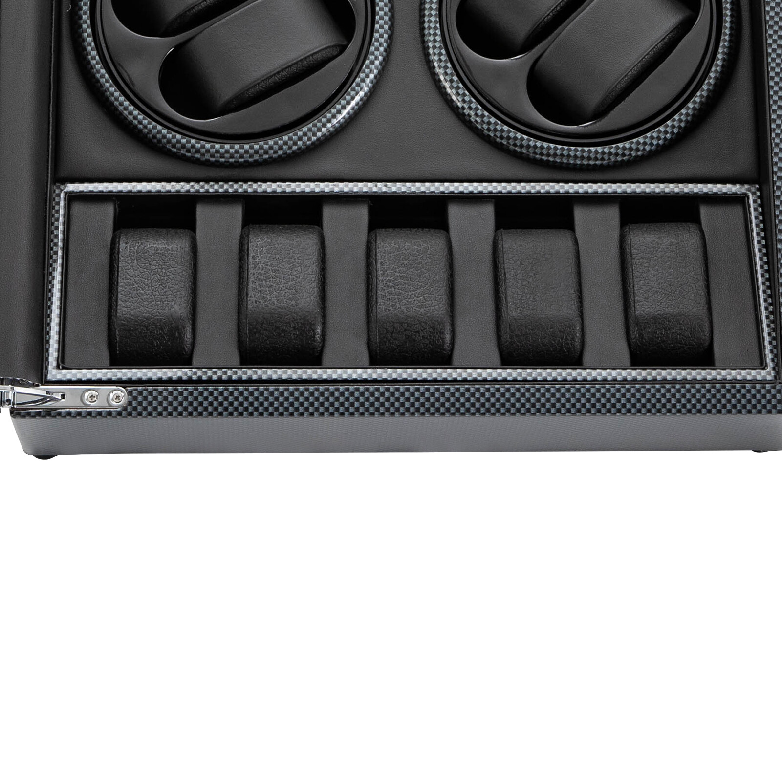 LED Light Automatic Watch Winder Box Display Storage Case 8+5 Watch Winder Box