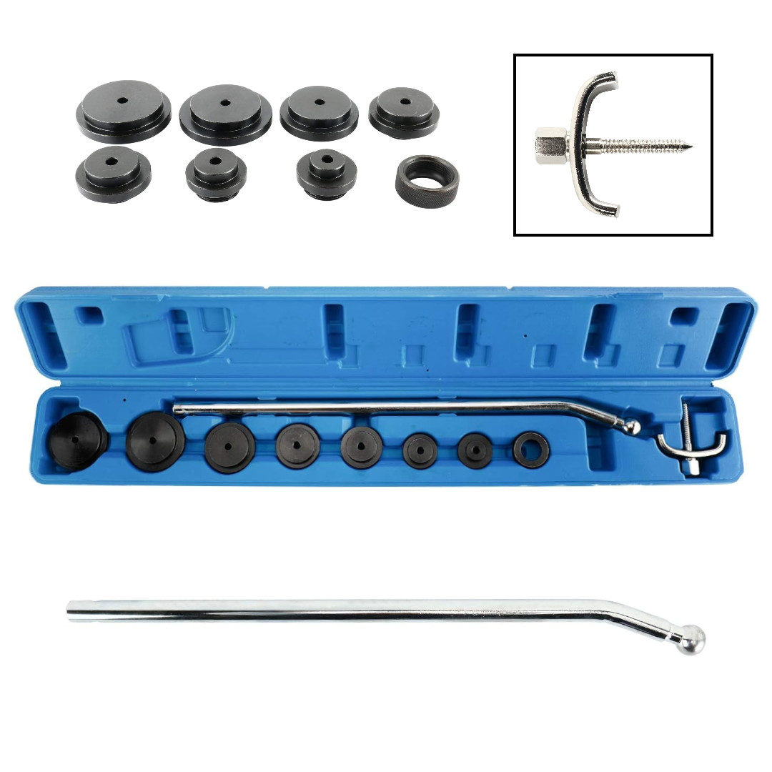 10PC Frost Plug Installer Remover Tool Set For 1" to 2-3/8" Frost Plugs Autos