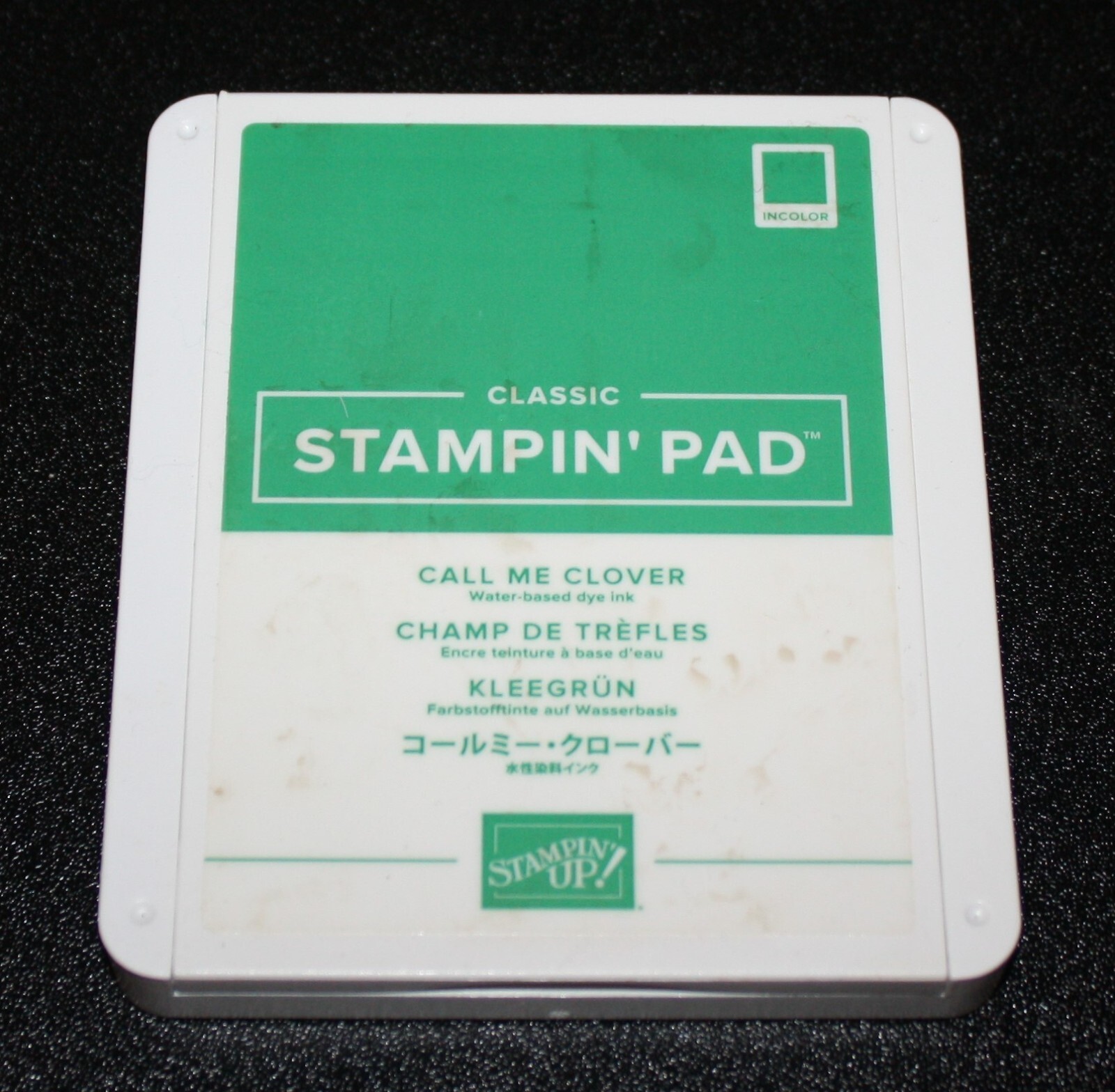 Stampin Up Retired CALL ME CLOVER Foam Ink Pad Great Condition! Green