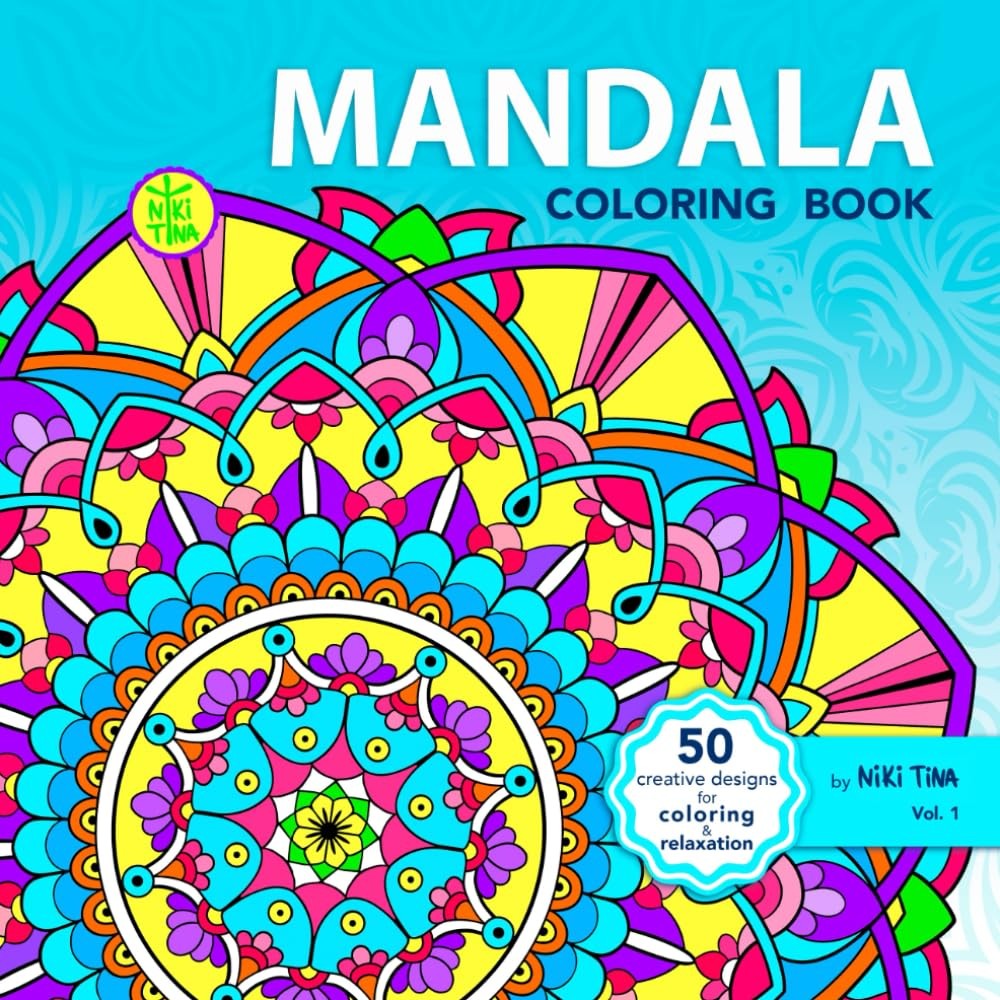 Mandala Coloring Book: 50 Relaxing Mandala Patterns for Stress Relief, Mindfulne